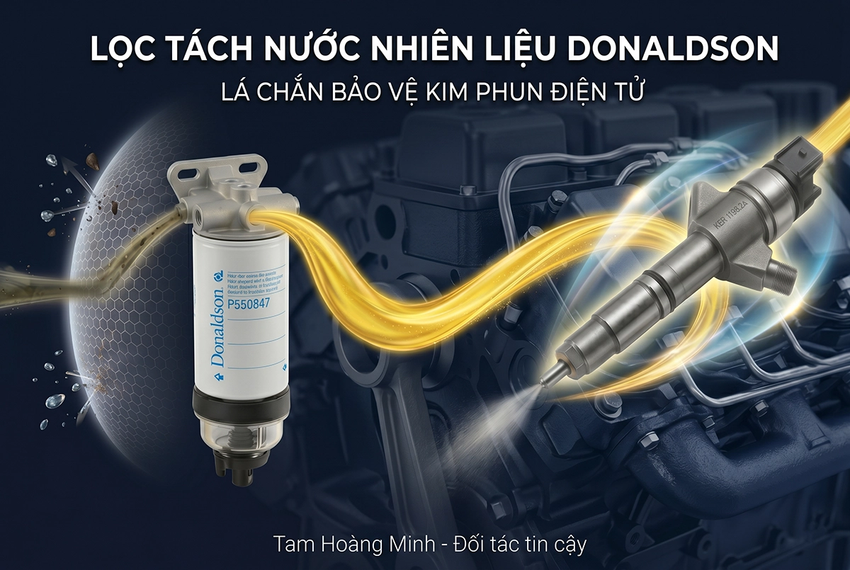 công nghệ lọc nhiên liệu tách nước donaldson