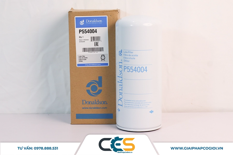 Lọc dầu động cơ toàn phần dạng vặn DONALDSON P554004