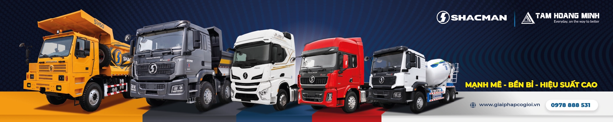 banner xe đầu kéo shacman